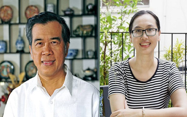 Chân dung hai nhà văn Phạm Công Luận và Đặng Nguyễn Đông Vy